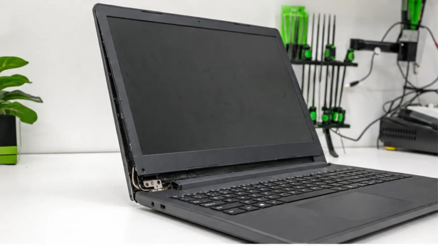 Laptop Repair Tampa repair case on the True One Fix workbench in Tampa