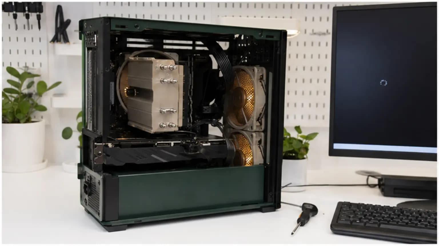 Gaming PC Repair Tampa repair case on the True One Fix workbench in Tampa