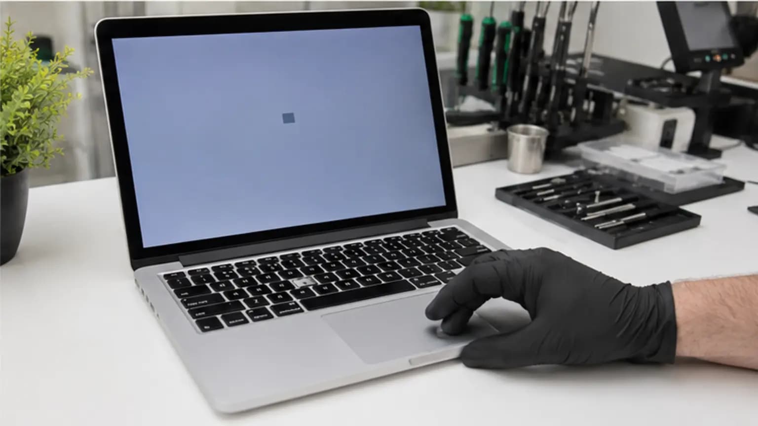 Testing the Repair Before Pickup for MacBook Repair Tampa at True One Fix in Tampa