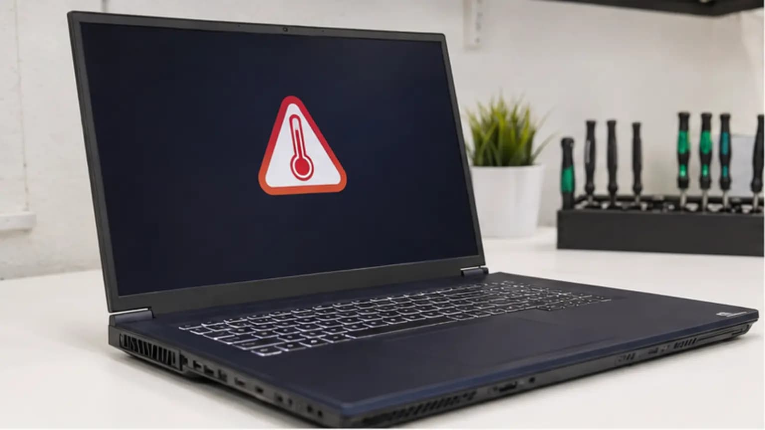Laptop Repair Tampa repair case on the True One Fix workbench in Tampa