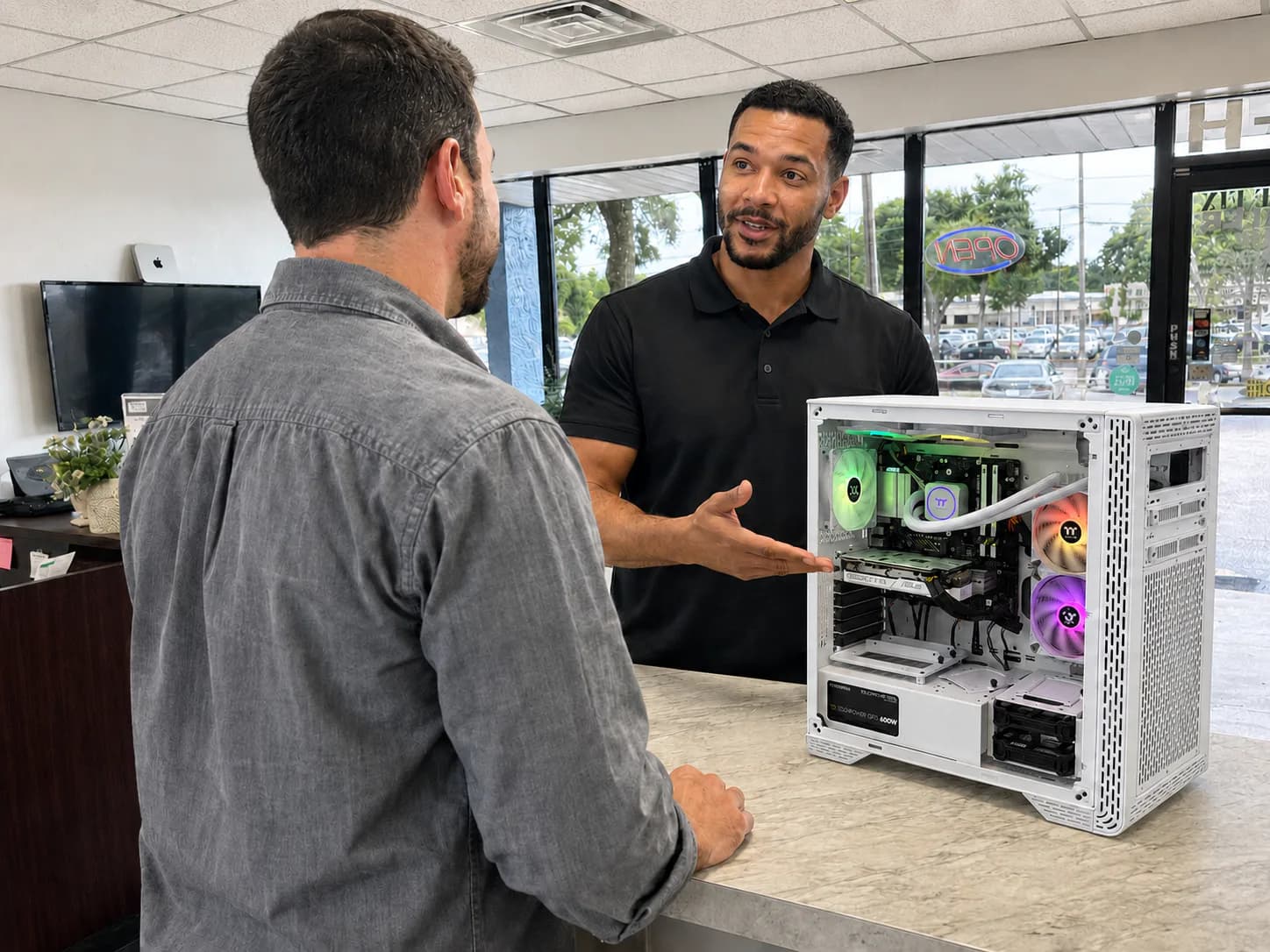 Contact Trueonefix Computer Repair Shop computer diagnostic and repair process at Trueonefix in Tampa