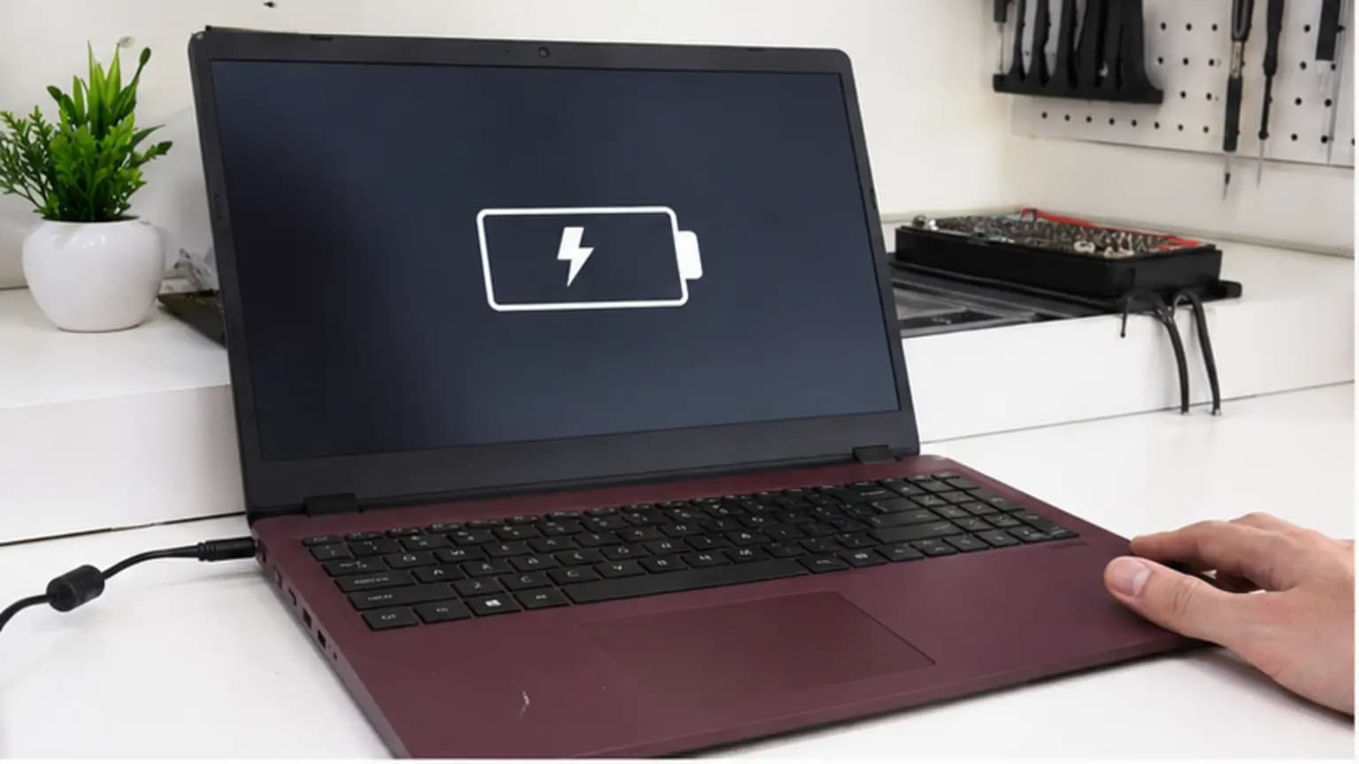 Laptop Repair Tampa repair case on the True One Fix workbench in Tampa