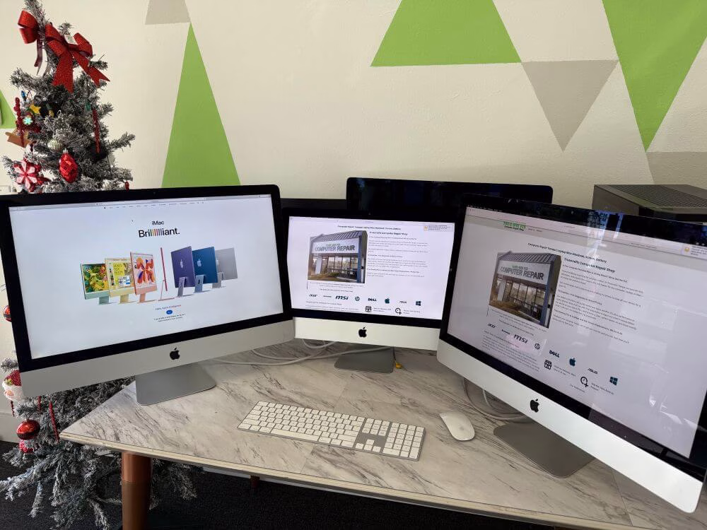 Dust cleaning and power supply service on an iMac performed by Trueonefix technicians in Tampa