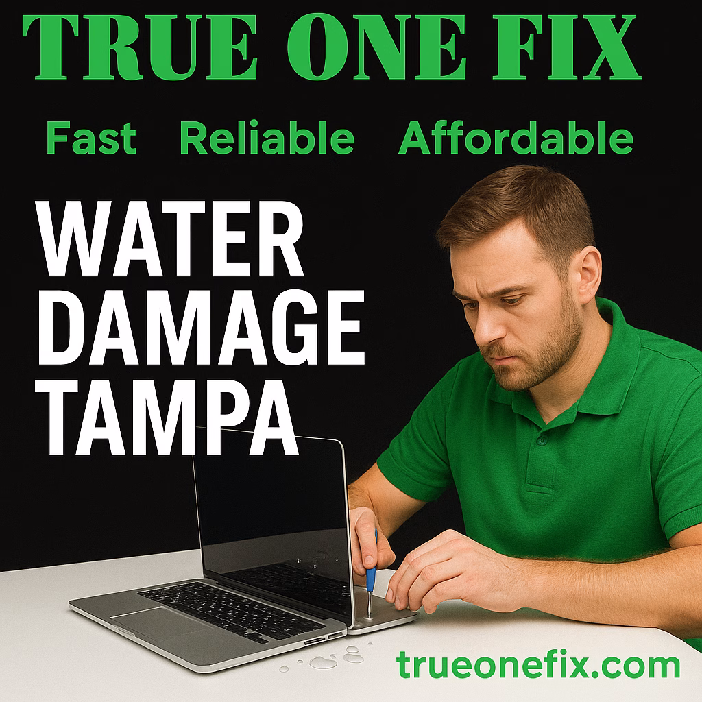 MacBook water damage repair in Tampa FL